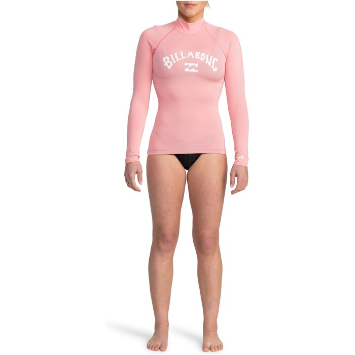 2024 Billabong Womens Tropic Surf Long Sleeve Rash Vest EBJWR03020 - Flamingo